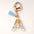 Wholesale Blue Gold Tassel 26 English Letters Gold Keychains