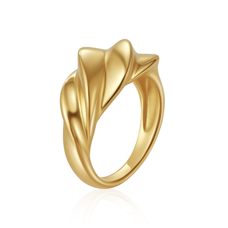 Wholesale Retro Diamond Ring Stainless Steel Fashion Accessory