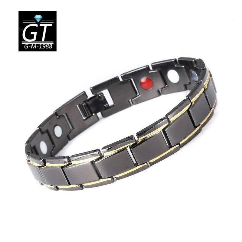 Wholesale Detachable Magnet Bracelet Alloy for Couples ACC-BT-YunJin004