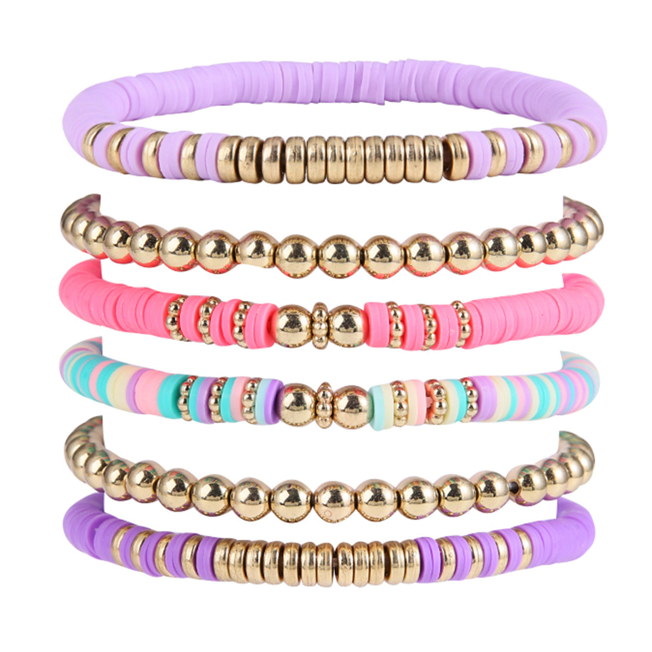 Wholesale polymer clay beads bracelets vintage bohemian bracelets