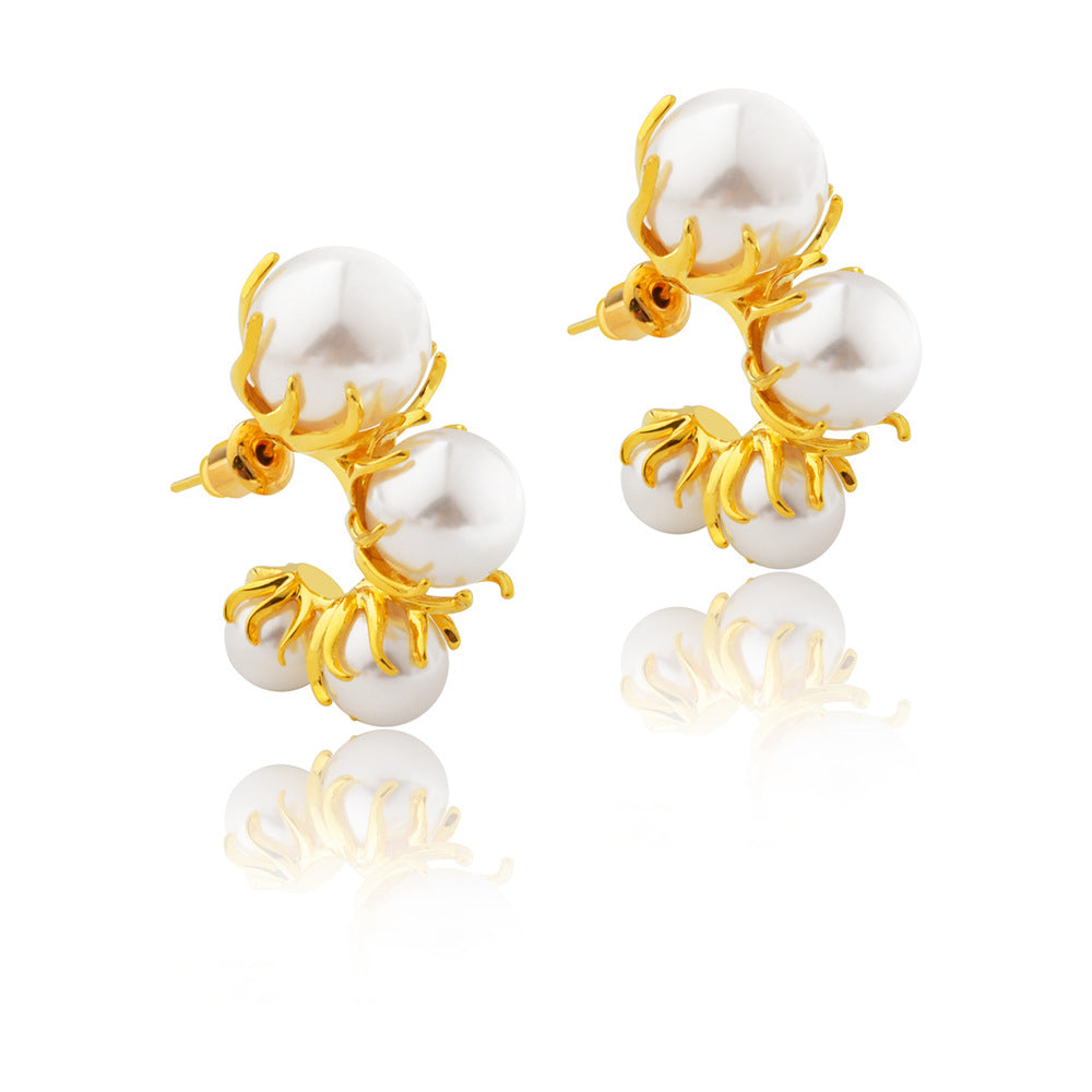 Wholesale Transparent Bead Earrings Fashion Earrings