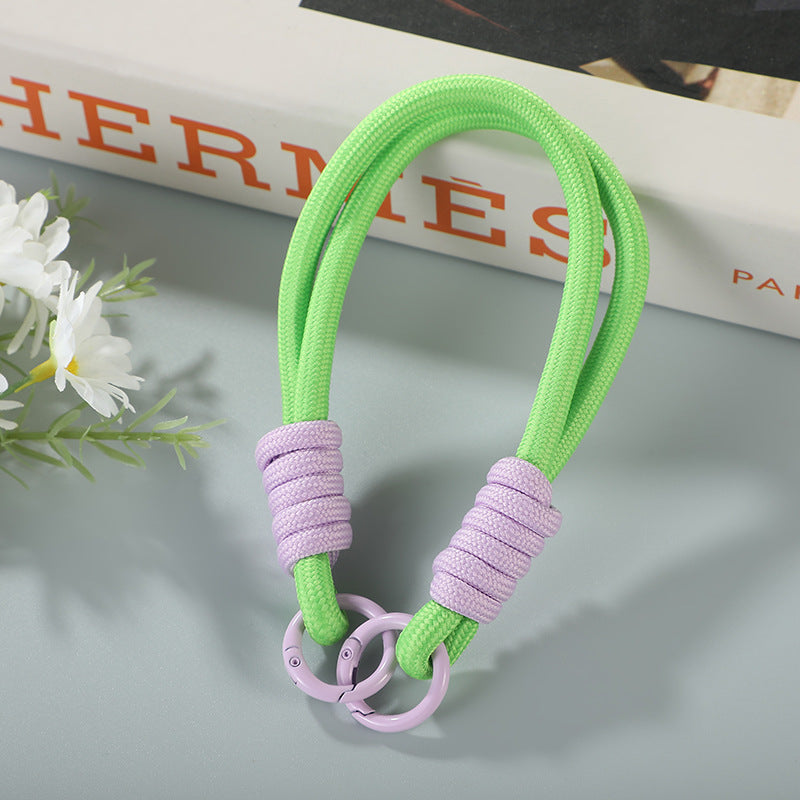 Wholesale Color matching mobile phone lanyard keychain