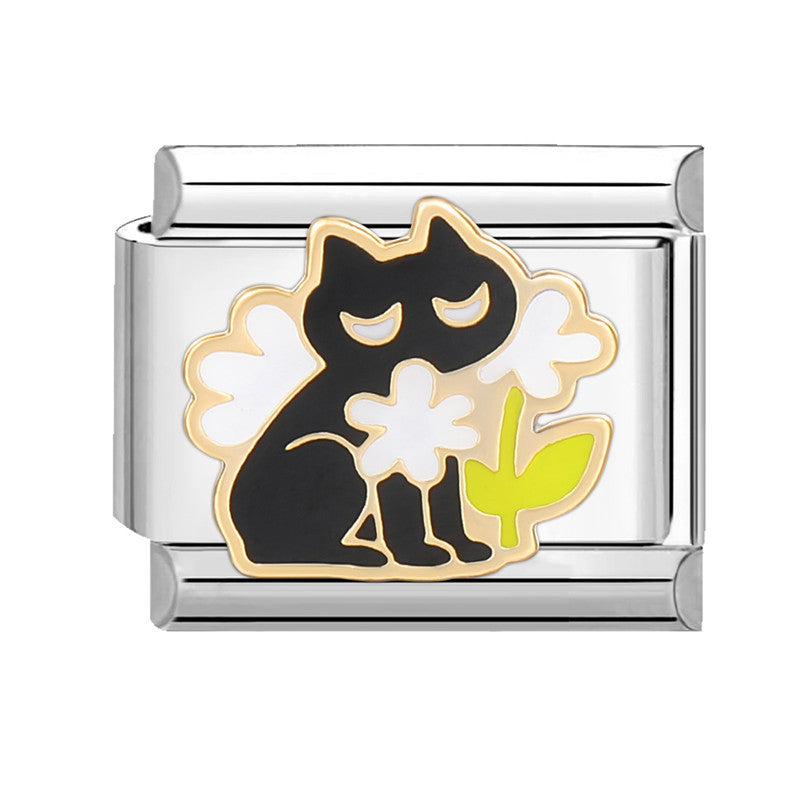 Wholesale Italian Beaded Bracelet 9mm DIY Splicing Removable Stainless Steel Combinable Bracelet