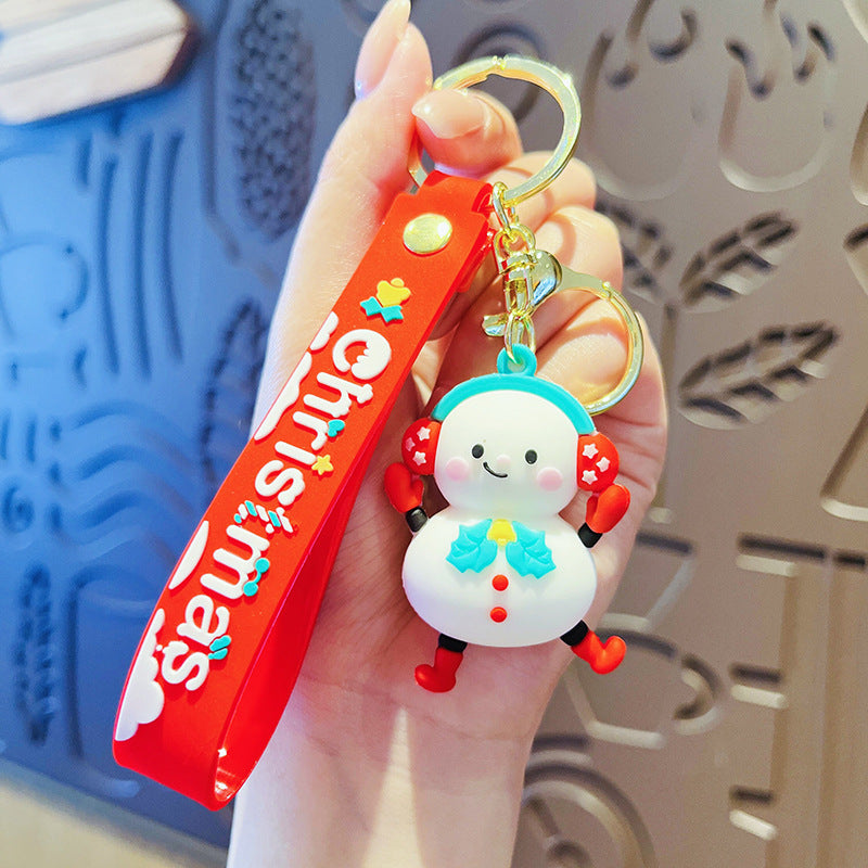 Wholesale Cartoon Christmas PVC Soft Keychain Creative Keychain ACC-KC-HangLi005
