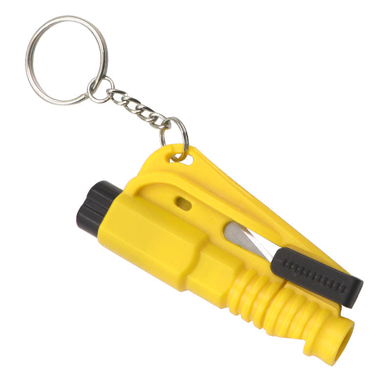 Wholesale Car Window Breaker Keychains Portable 3 in 1 Glass Breaker/Seat Belt Cutter/Whistle Multifunctional Car Accessories for All Vehicles