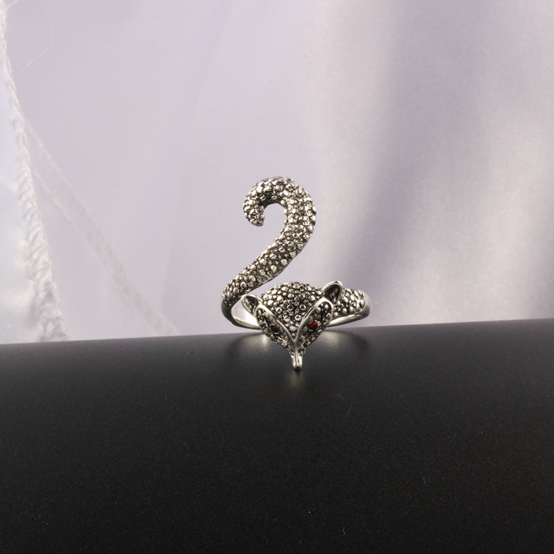 Wholesale 3D Silver Peacock Ring ACC-RS-YuMei013