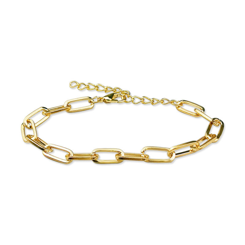 Wholesale  Personality Simple Geometric Metal Paperclip Bracelet