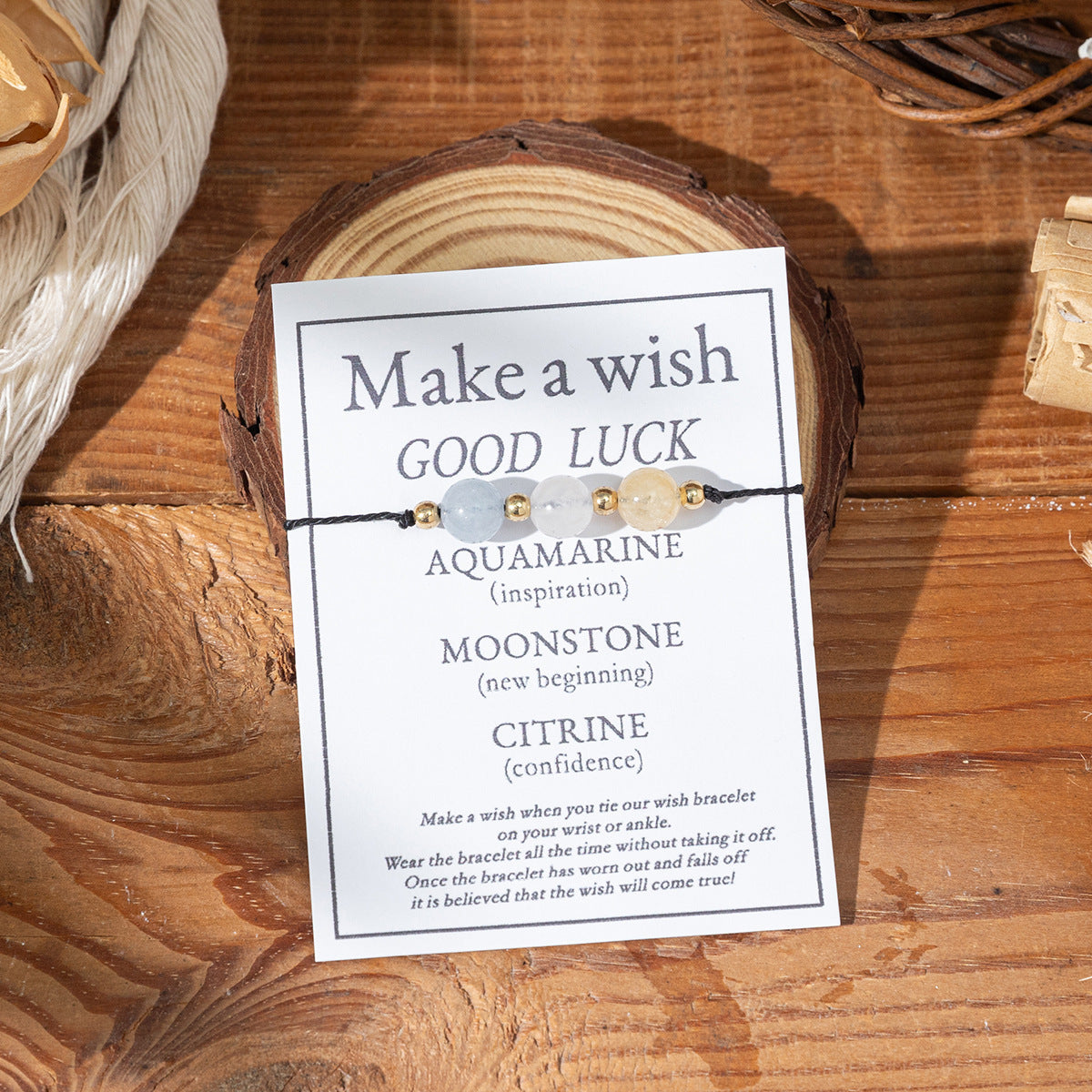 Bracciale di benedizione in pietra naturale all'ingrosso