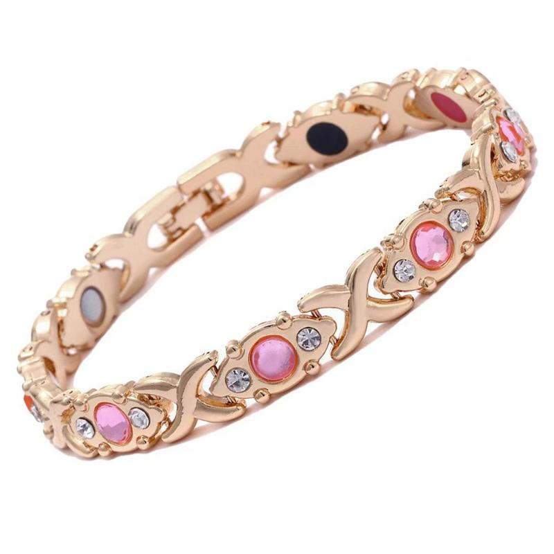 Wholesale Zinc Alloy Electroplated Gold Women' s Clover Bracelet - Fashion Jewelry Accessory