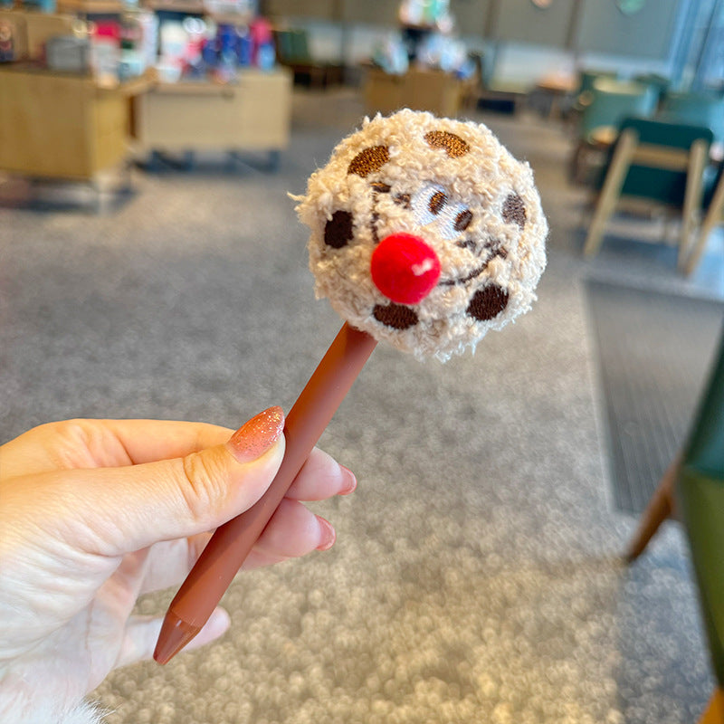 Wholesale Student plush cute pen warm cute baby gel pen