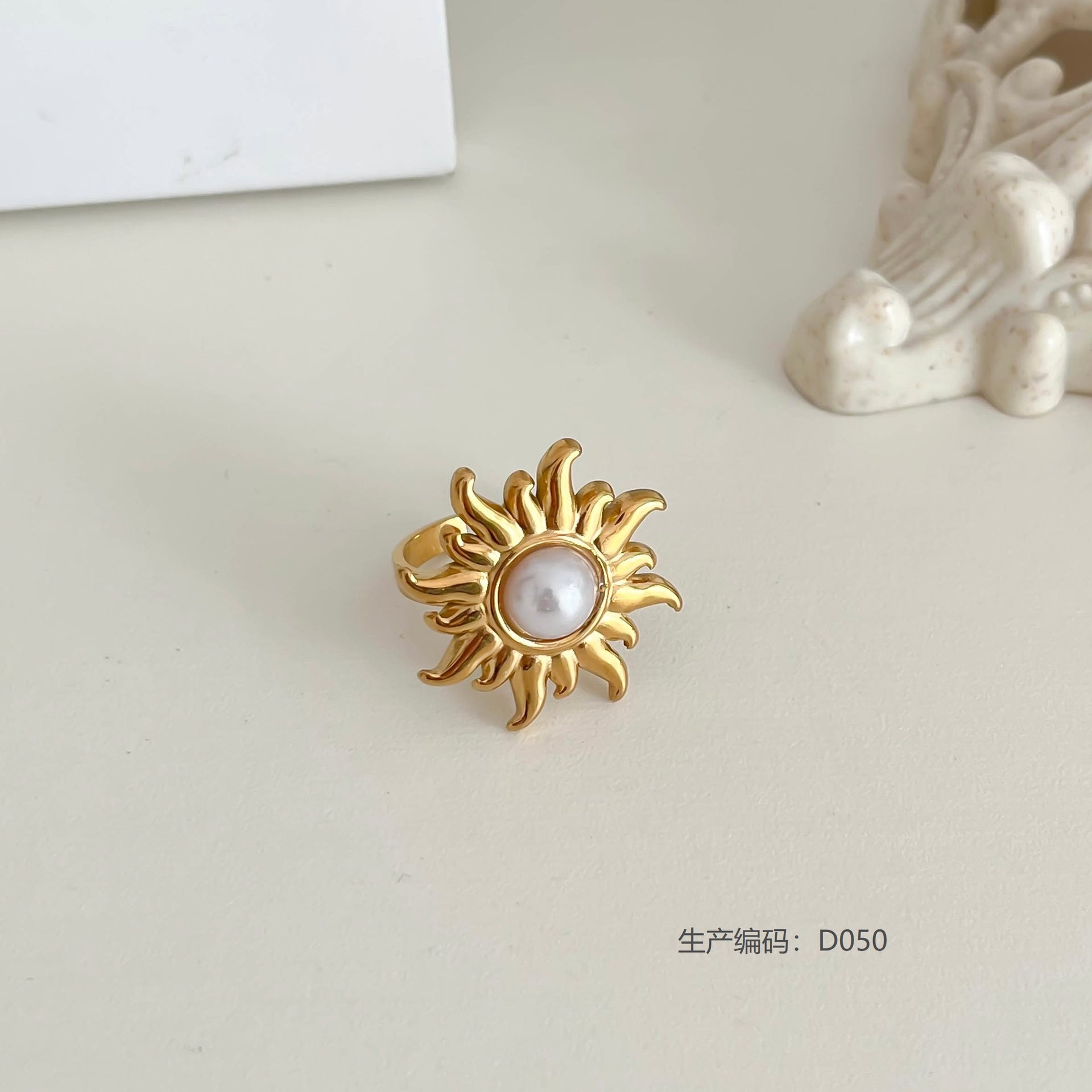 Wholesale Geometric Stainless Steel Ring,  Electroplated,  Boutique Resale Jewelry Accessory