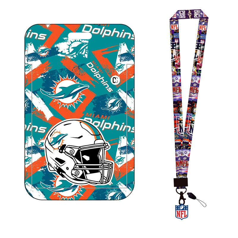 Wholesale 2pcs Football Long Lanyard Keychain ACC-KC-AShi003