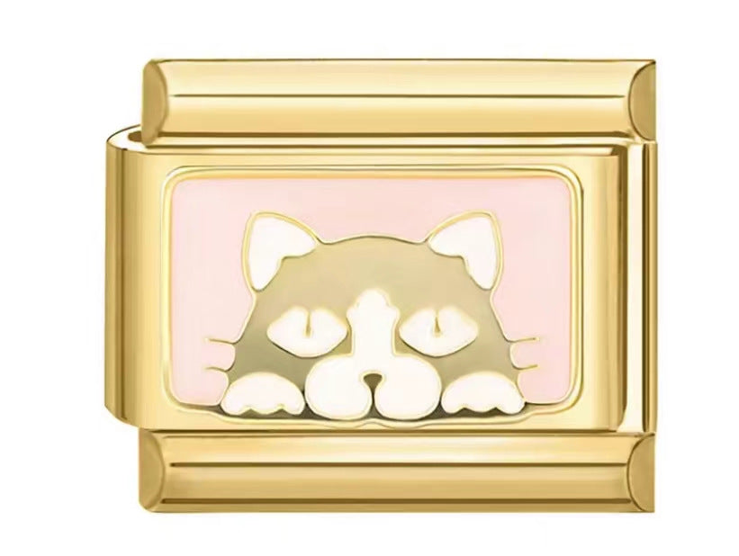 Wholesale Italian Charm Bracelet 9mm DIY Splicing Cute Creative Titanium Steel Composable Bracelet