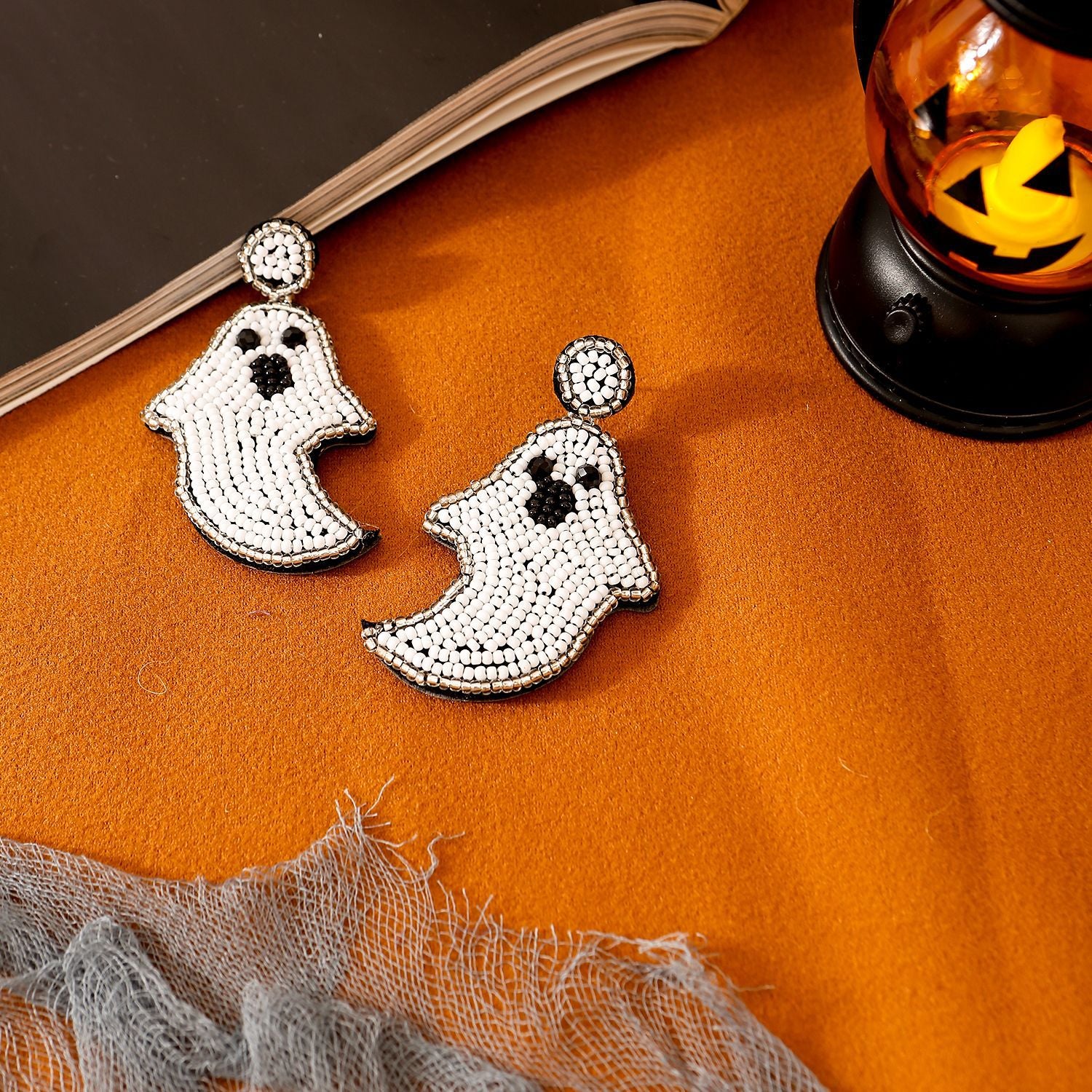 Wholesale Halloween Series Earrings Pumpkin Candy Ghost Acrylic Earrings ACC-ES-JieMi010