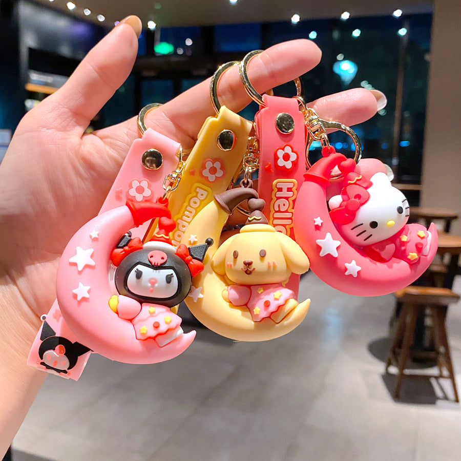 Wholesale Cartoon PVC Soft Glue Cute Keychain ACCVIP-KC-GongZ031