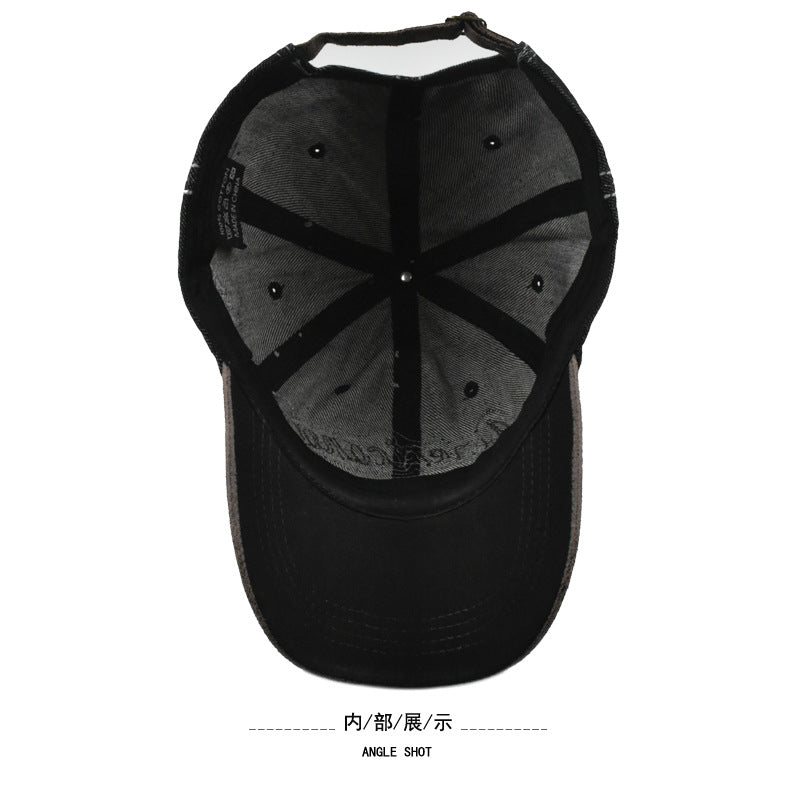 Wholesale retro baseball cap  washed Denim peaked cap