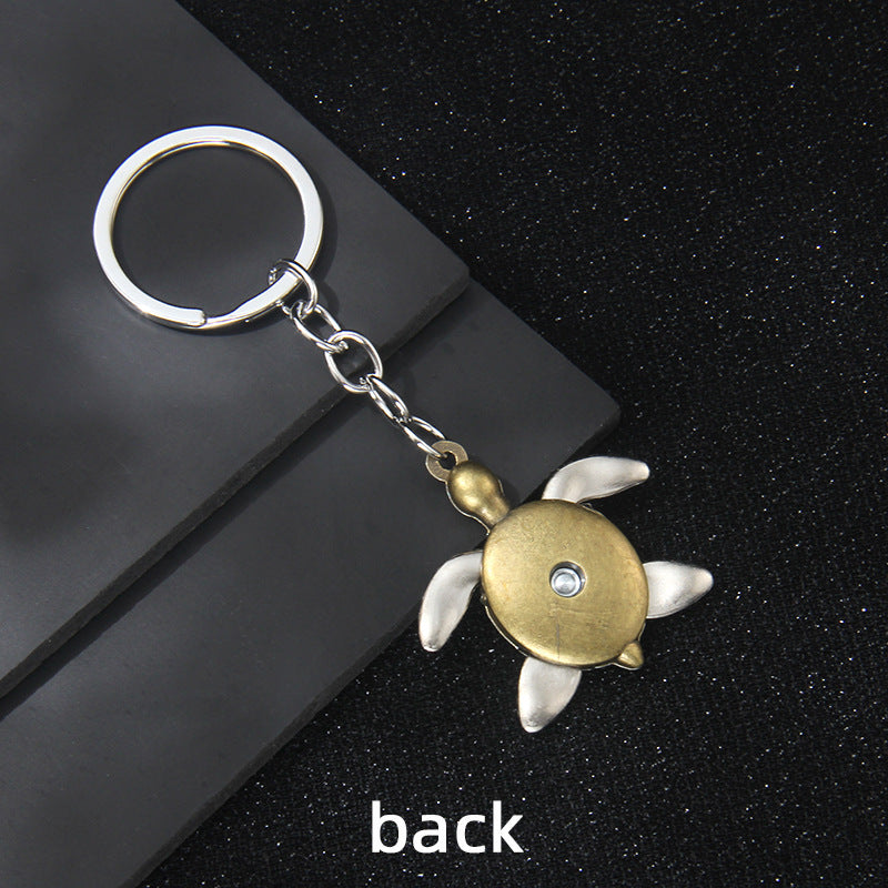 Wholesale Metal Turtle Keychain Antique Bronze Finish Car Key Accessory Boutique Gift