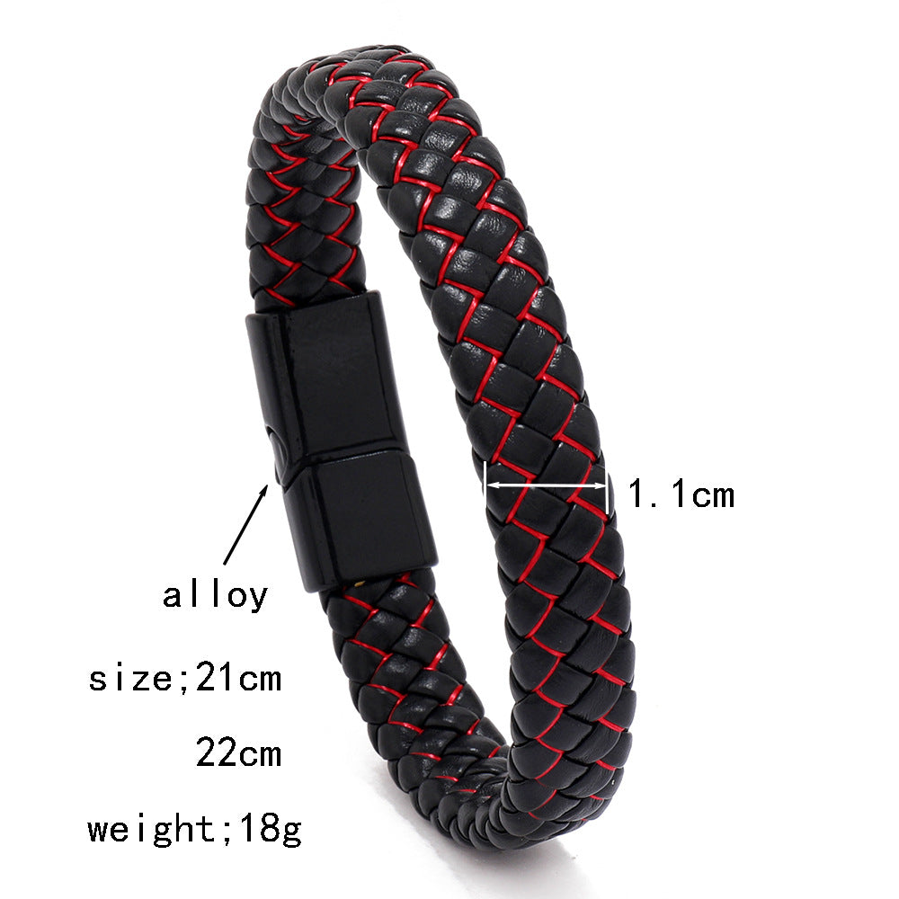 Wholesale 2PCS Leather braided bracelet