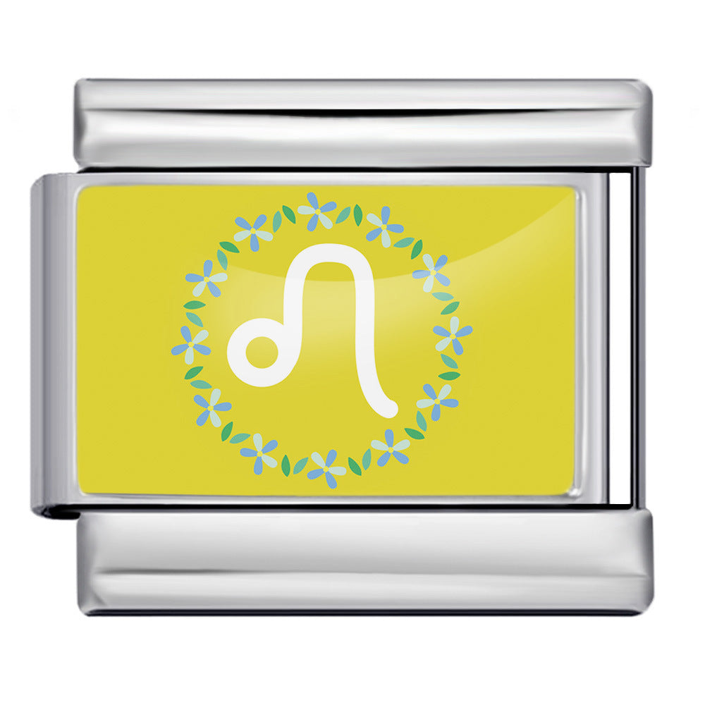 Wholesale Italian Charm Bracelet 9mm DIY 12 Contion Series  Creative Stainless Steel Composable Bracelet