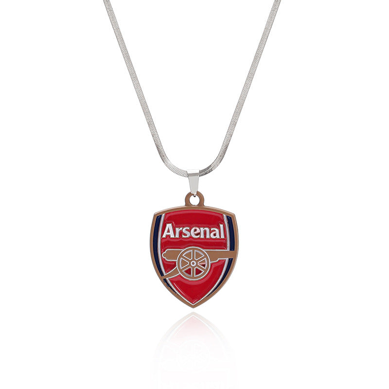 Wholesale Paint Double-sided Pendant Zinc Alloy Stainless Steel Necklace ACC-NE-Teguang001