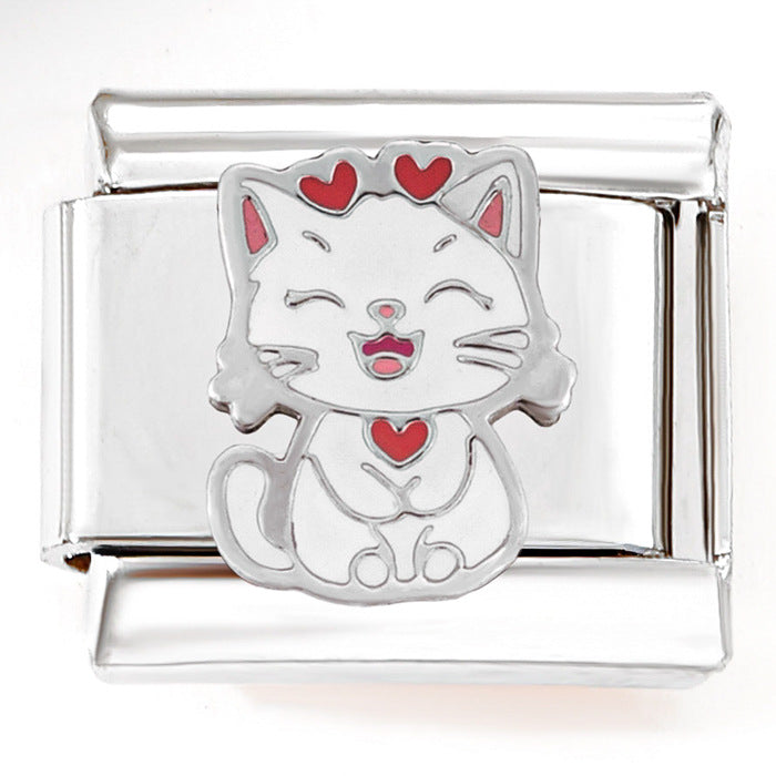 Wholesale Italian Charm Bracelet 9mm DIY Splicing Mountaineering Team Sunflower Stainless Steel Composable Bracelet