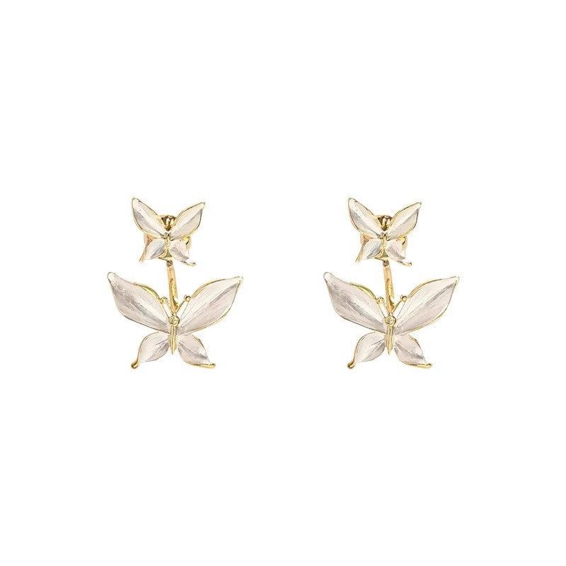 Wholesale One Two-Wearing Butterfly Earrings Light Luxury  Earrings