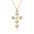Wholesale Light luxury full diamond micro-inlaid temperament smart shining cross necklace