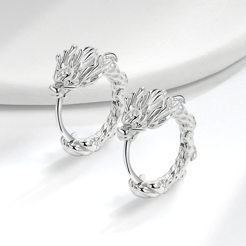 Wholesale Animal Year Earrings Dragon Pattern Wrapped Earrings ACC-ES-YJY001