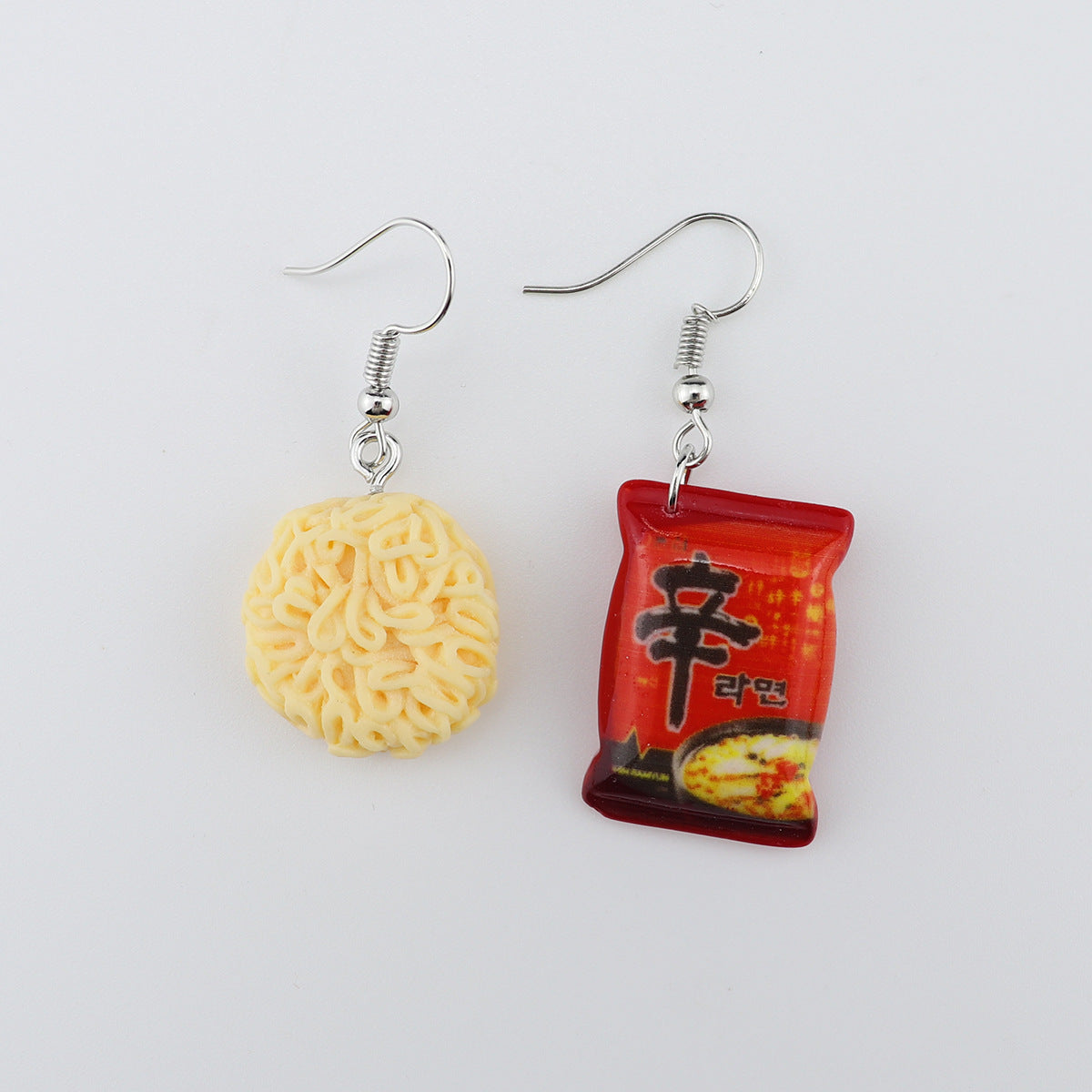 Wholesale  10pcs Creative  Fries Instant Noodles Earrings