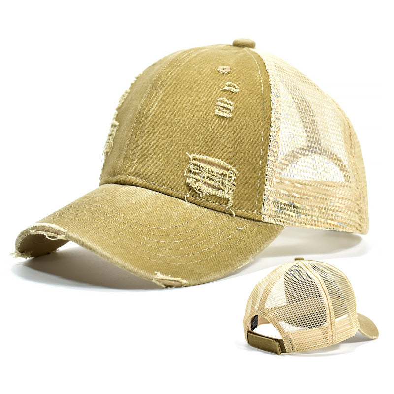 Wholesale Mesh Hat Cotton Hole Plain Baseball Cap ACC-HT-XinMao002