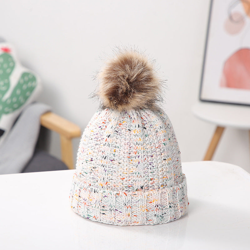 Wholesale Warm Pom Pom Knitted Hat ACC-HT-Suli005