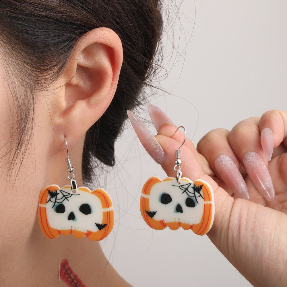 Wholesale  Alloy Pumpkin  Cat Ghost Earrings