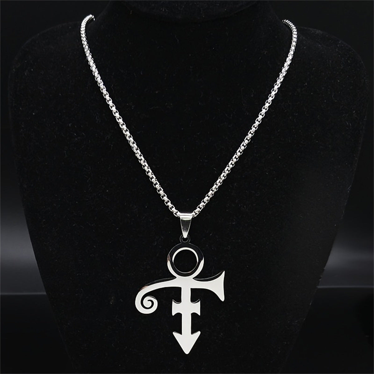 Wholesale Stainless Steel  Body Symbol Retro Necklace