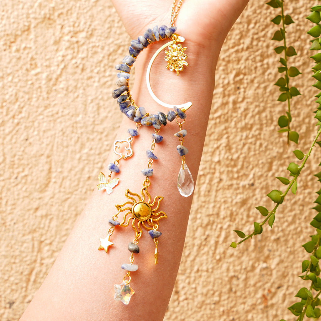 Wholesale Natural Crystal Gravel Sun Catcher Wind Chime ACC-WS-RongGuan002