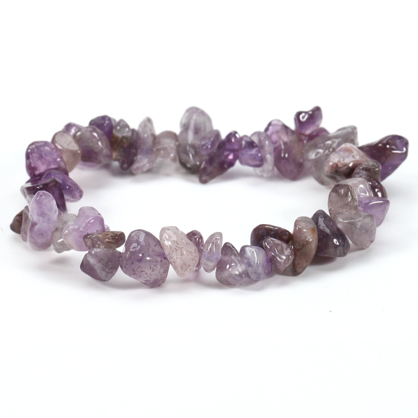 Wholesale Geometric Natural Stone Bracelet Irregular Gravel Beads Elastic Handmade Jewelry Accessory for Boutique Resale