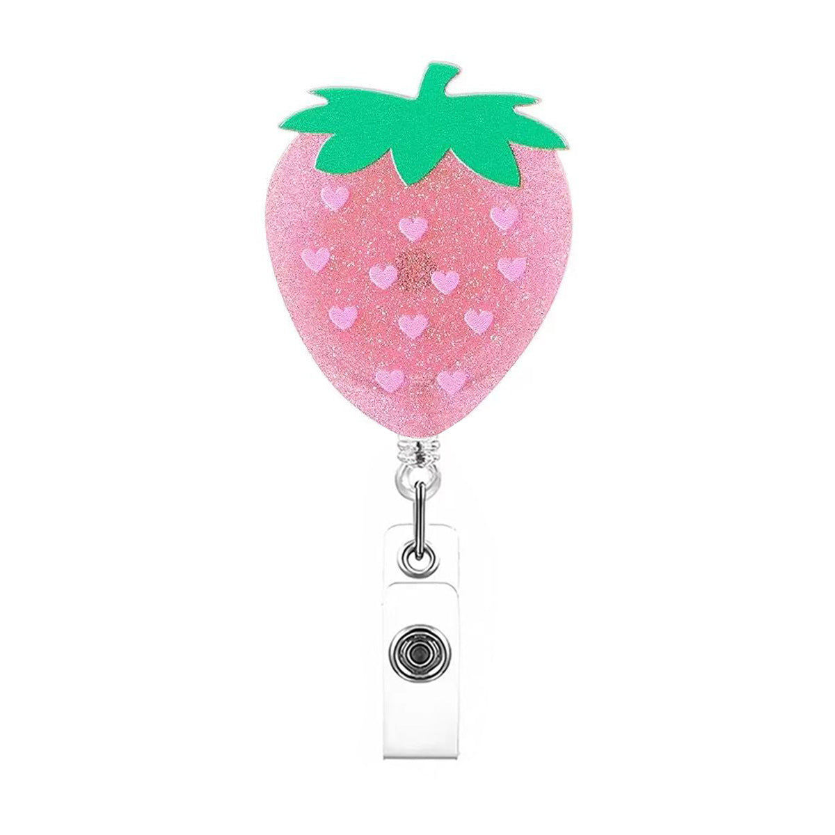 Wholesale Acrylic Badge Reels Christmas Medical Work ID Clip-on Badge with Retractable Buckle