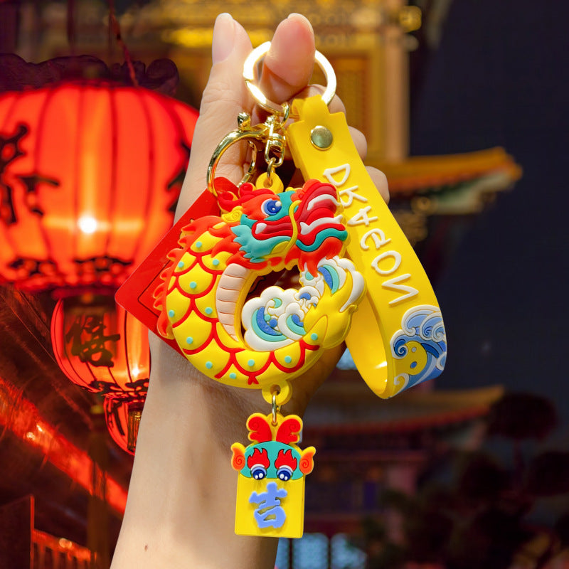 Wholesale Cute cartoon silicone keychain