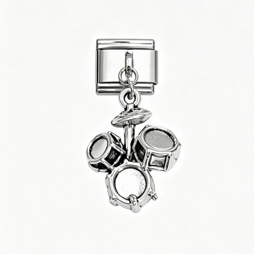 Wholesale Stainless Steel Music Instrument Series Italian Modular Bracelet DIY Pendants Fashion Accessory for Boutique Resale