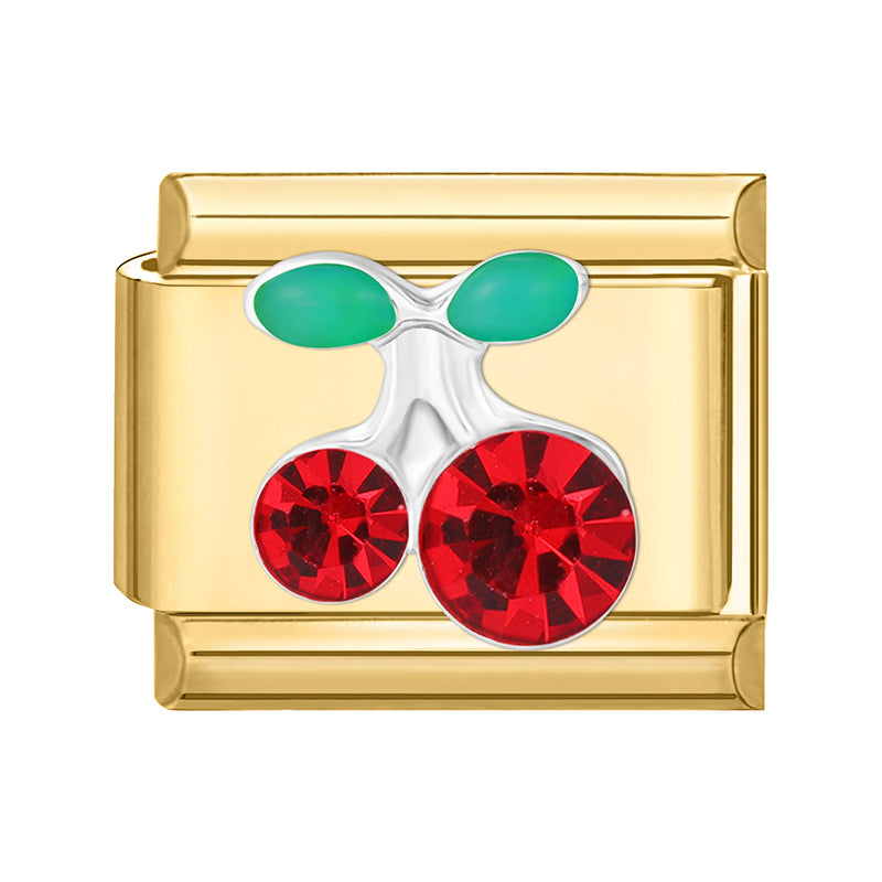 Wholesale Italian Charm Bracelet 9mm DIY Gold Base Colorful  Stainless Steel Composable Bracelet