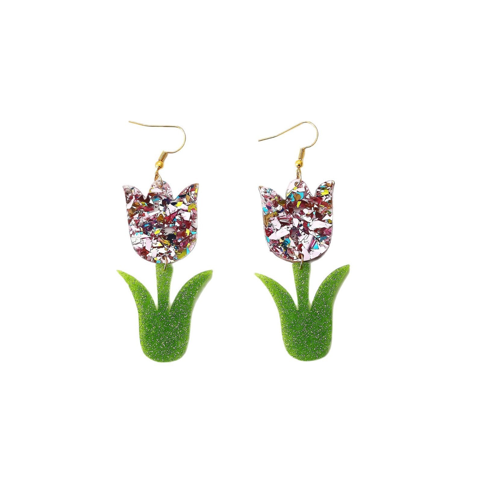 Wholesale Colorful Flower Pearl Earrings