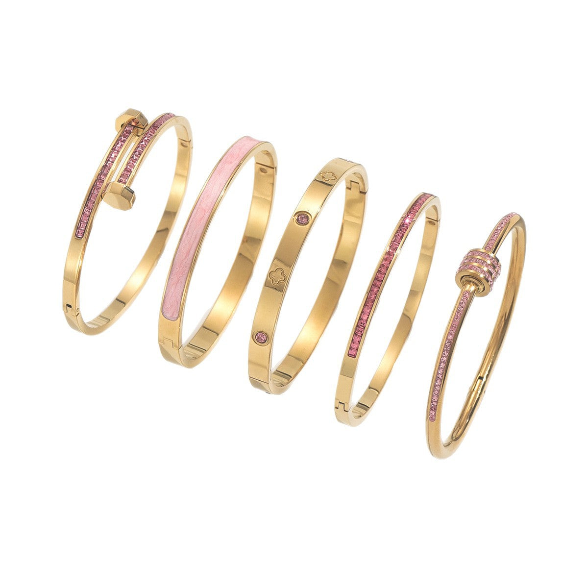 Wholesale Titanium steel diamond-encrusted bracelet ACCVIP