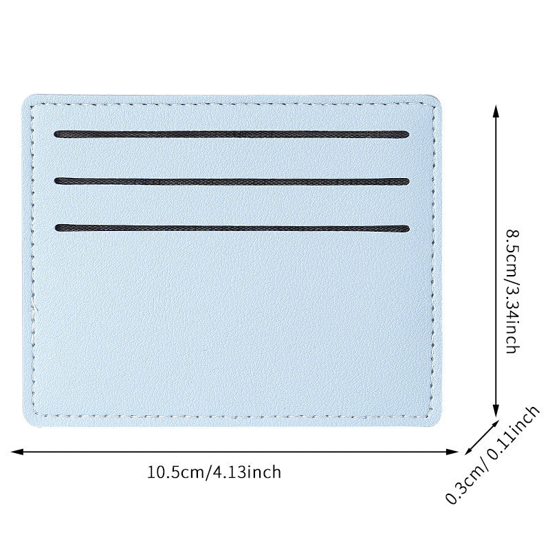 Wholesale PU Card Holder Urban Minimalist Ultra Thin Anti Magnetic Card Case Everyday Carry For Men Women Fashion Accessory Black
