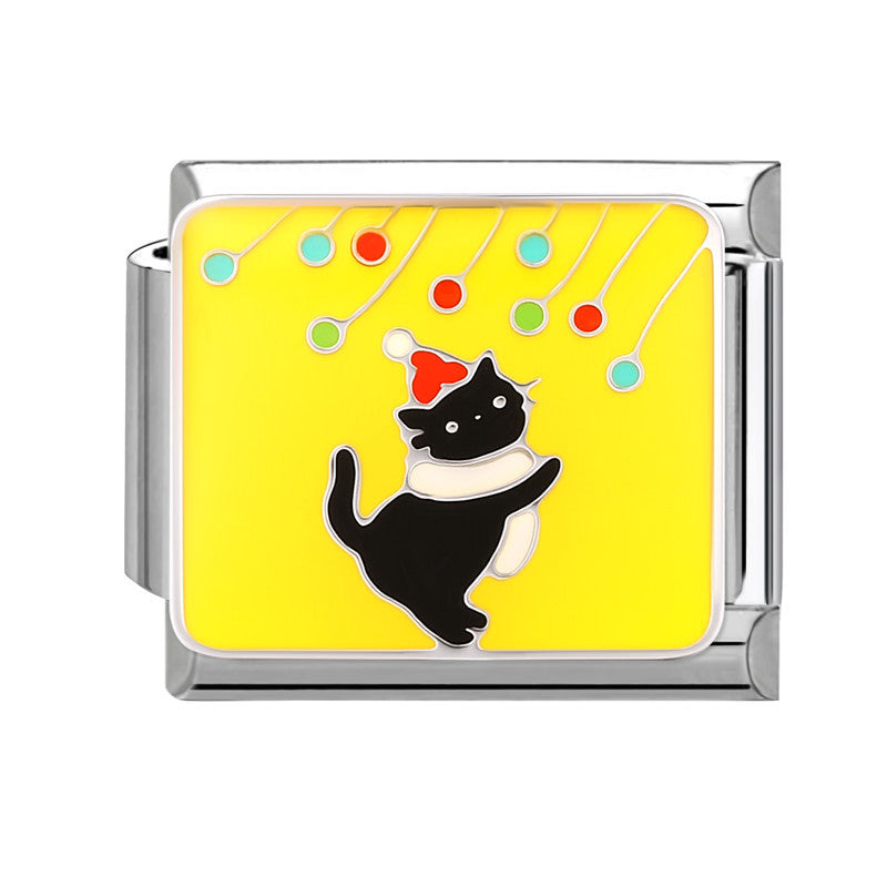 Wholesale Italian Charm Bracelet 9mm DIY Splicing Cute Animal Stainless Steel Composable Bracelet