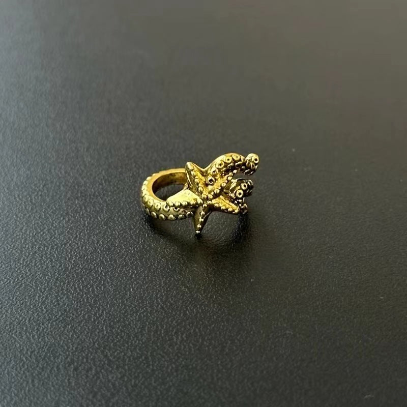 Wholesale  Retro Octopus Starfish Ring