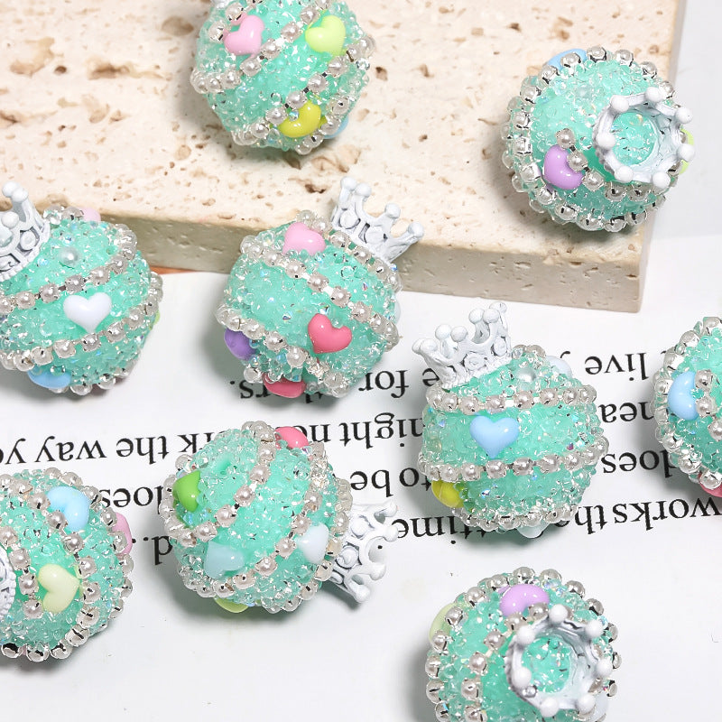 Wholesale 5pcs Crystal Beads with Straight Holes