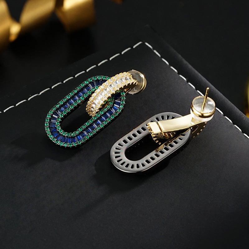 Wholesale  Blues Light Luxury Earrings  925 Silver Earrings