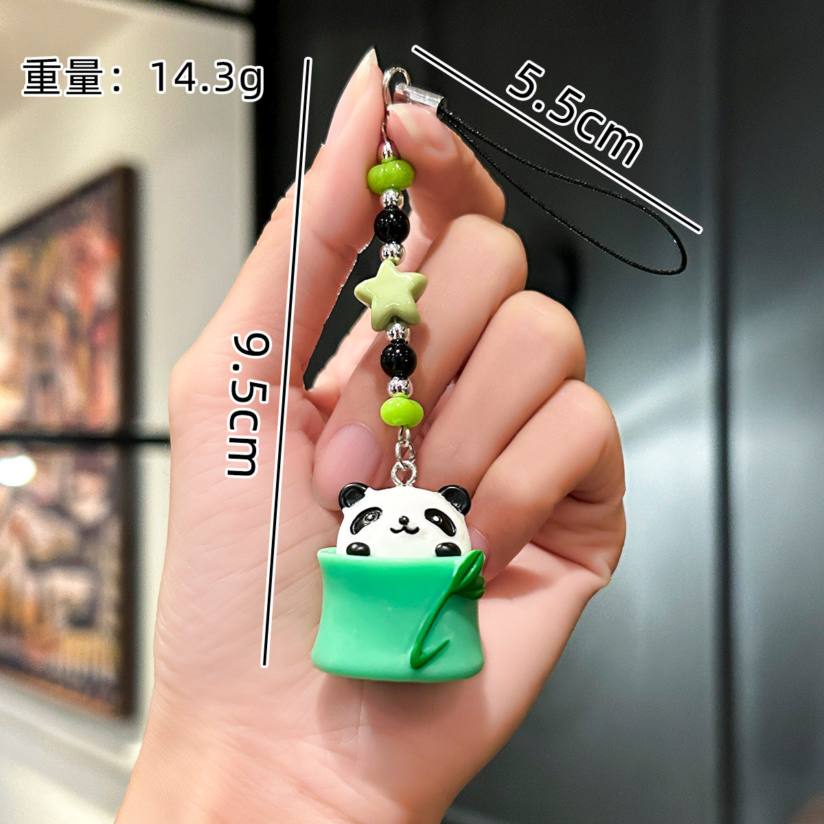 Wholesale  Cute Cartoon Panda Keychain