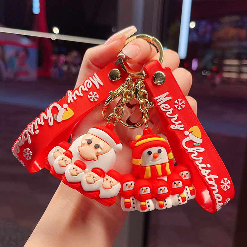 Wholesale Christmas Exquisite Santa Claus Key Keychain  ACC-KC-YingLing002