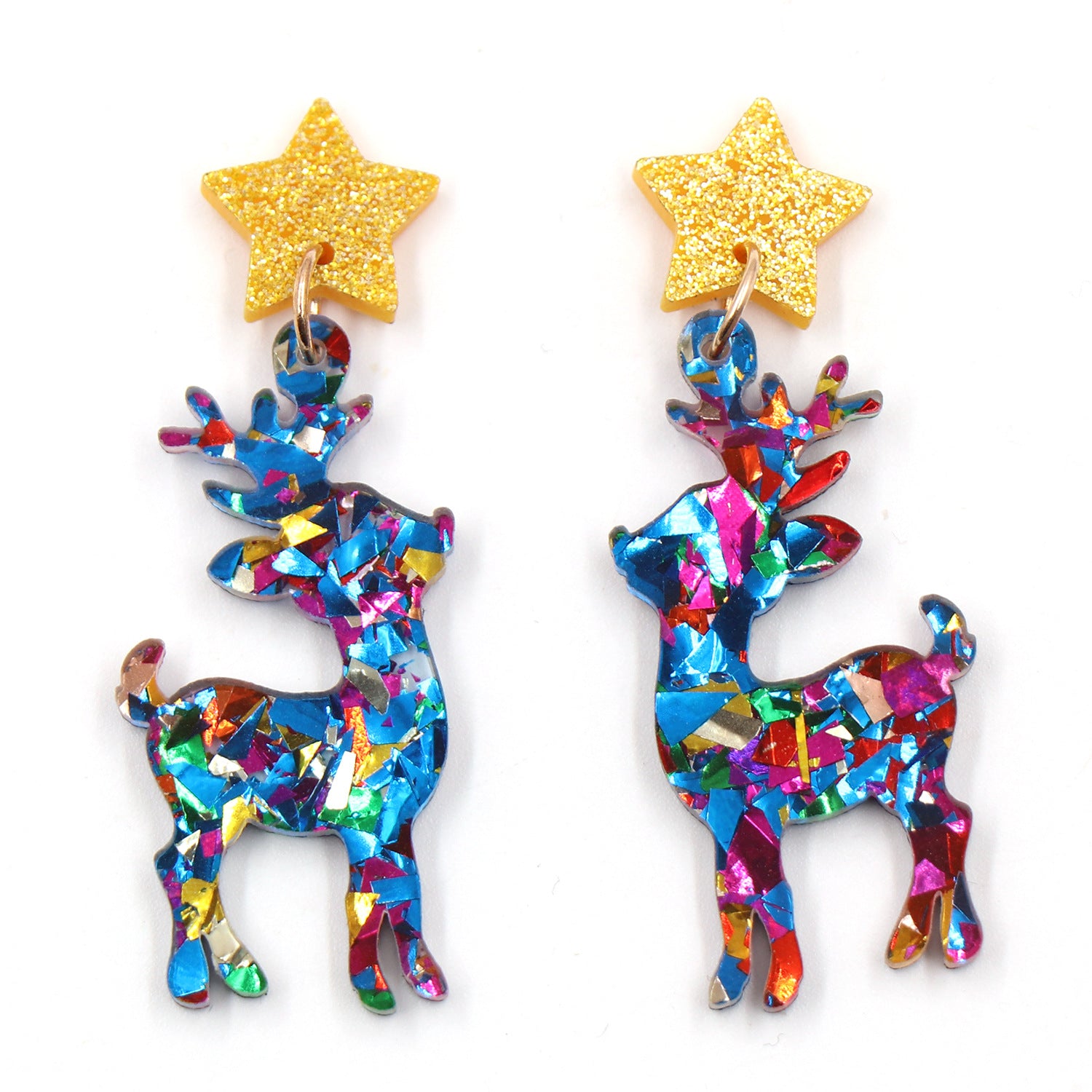 Wholesale Elk Christmas Cartoon Animal Acrylic Earrings