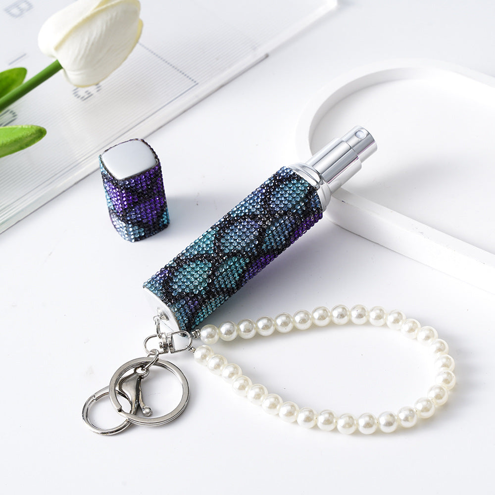 Wholesale Rhinestone 10ML Portable Perfume Bottle Keychain Keychains Accessories ACC-KC-ZhiYa012